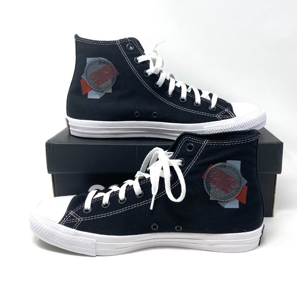 Converse Mens Size 165091C CTAS Space Racer Sport Black Canvas Hi Top Sneaker - Picture 3 of 11